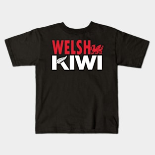 Welsh Kiwi (for dark backgrounds) Kids T-Shirt